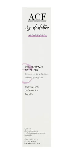 Acf By Dadatina Energía Crema Contorno Ojos Piel Vegano 3c