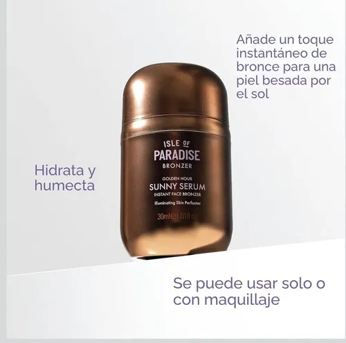 Isle Of Paradise Bronzer Golden Hour Sunny Serum Facial