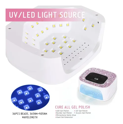 Lámpara Uv Led Recargable Portátil Para Uñas Gel