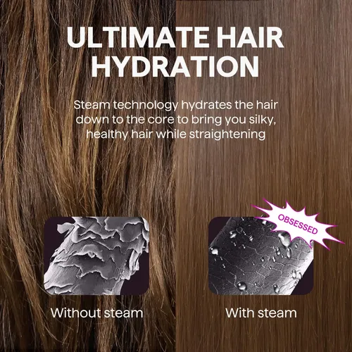 Alisador De Pelo Wavytalk Steam 3,5 Cm Nano Titanio