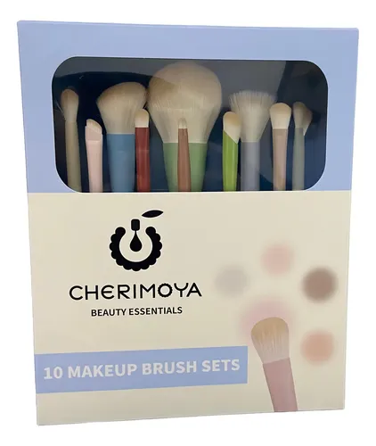 Set Brochas Para Maquillaje Profesionales Cherimoya Claro
