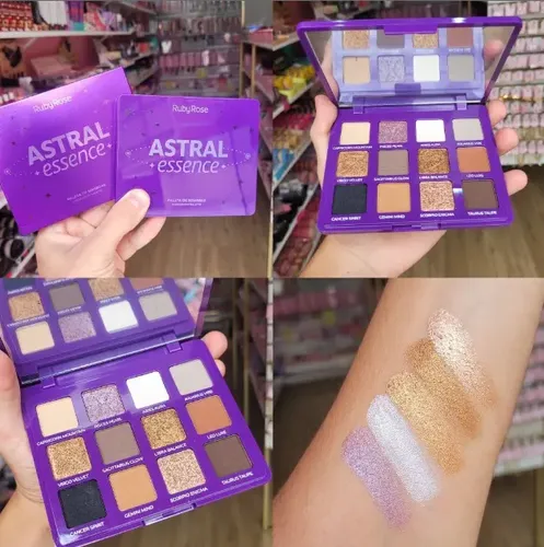 Paleta 12 Sombras Mixtas Astral Essence Ruby Rose Eyeshadow