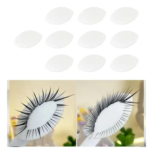 10 Piezas Esponjas For Práctica De Maquillaje De Pestañas