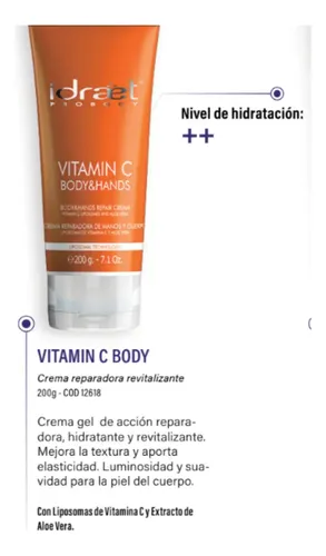 Idraet Vitamina C Cremas Body Scrub Exfoliante+ Body Y Hands