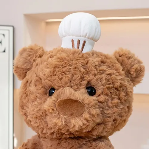 Qf Oso De Peluche Chef Con Sombrero Y Pan 10 Pulgadas Qfkj