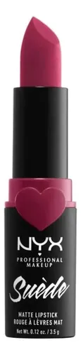 Labial Cremoso Barra Nyx Suede Matte Lipstick Tono Cherry Skies
