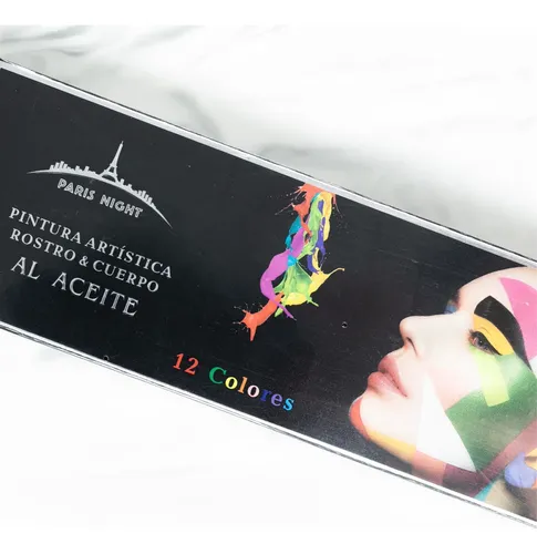 Paleta Maquillaje Artístico Cremoso Al Aceite Paris Night