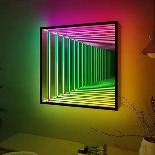 Luz Led Espejo Infinito 3d Control Remoto 30cm