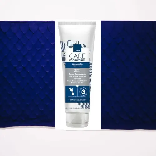 Crema hidratante Avon Footworks para los pies – 80g Fragancia crema hidratante nocturna
