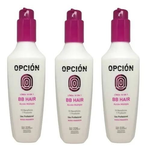 3 Bb Hair Alisado Reparador Profesional 10 En 1 Opción