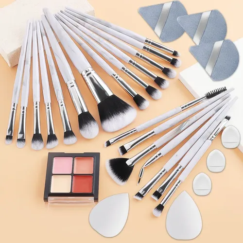 Set De 28 Brochas De Maquillaje Para Personas Mayores Powder
