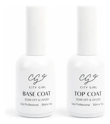City Base Y Top 30 Ml Gelificadas Kit 2 Piezas Para Uñas
