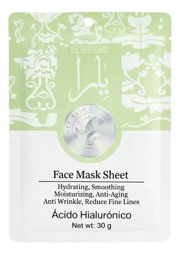 Mascarilla Facial Hidratante Reafirmante Acido Hialuronico V