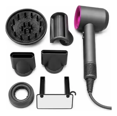 Secador Pelo Profesional 5 Boquillas Soporte 2000w Iónico