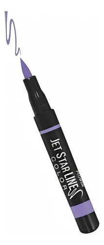 Delineador De Ojos Fibra Jet Star Line Idi Makeup X 0,8g
