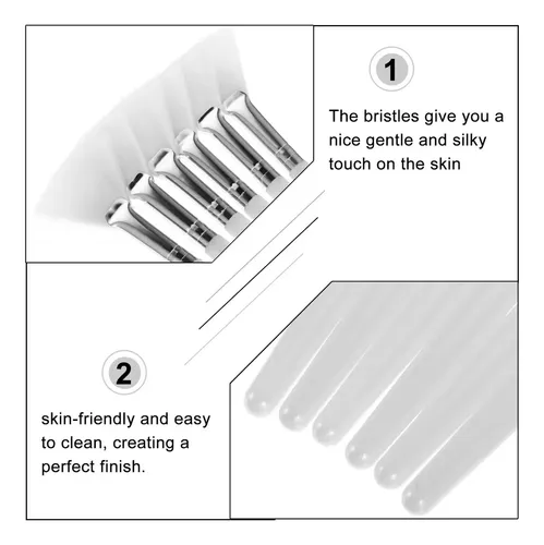 Brocha De Maquillaje Para Rostro Y Fan Brush Facial