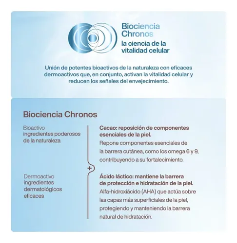 Set Chronos Derma Doble X2  Limpieza Desmaquillante Natura