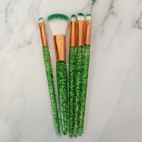 Set Brochas Pinceles Maquillaje Profesional Slytherin X 5