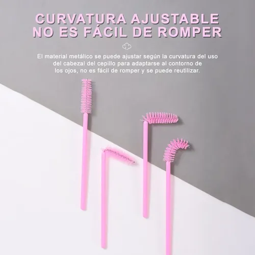 100 Pinceles Para Labios + 100 Pinceles Para Pestañas