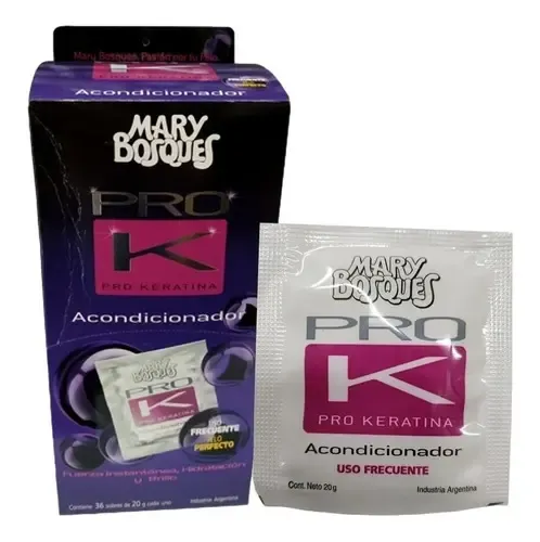 Acondicionador Pro Keratina Mary Bosques Caja De 36 Sobres