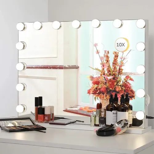 Espejo De Tocador Lifthome Para Maquillaje Con Luces, Aument
