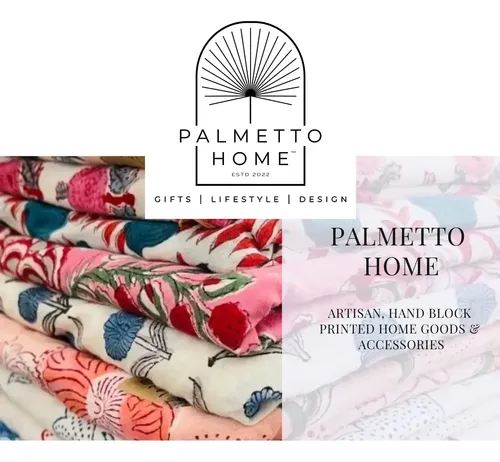 Neceser Y Estuche De Maquillaje Palmetto Home Block Print Ro