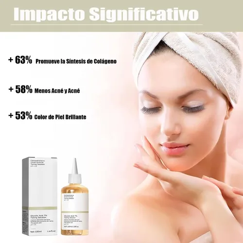 Tónico Facial Ácido Glicólico 7% Exfoliante 100ml