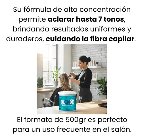 Polvo Decolorante Mav Azul Ever Blonde Argan Aloe Vera 500gr