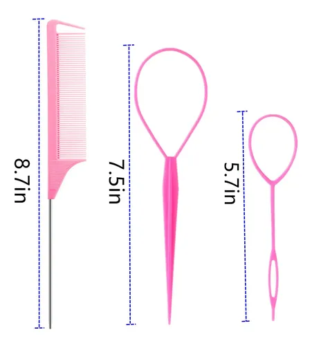 Juego De 9 Herramientas For El Cabello Y Peine De Cola De