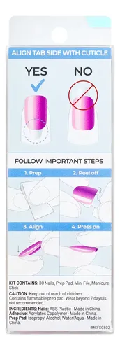 Uñas Autoadhesivas Kiss Impress Color Fx The Good Days