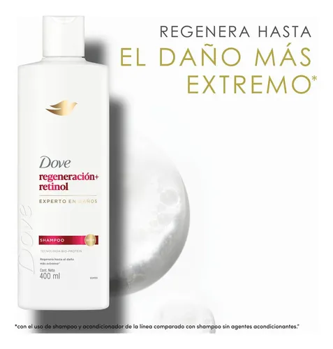 Shampoo Dove Regeneración Extrema X 400 Ml