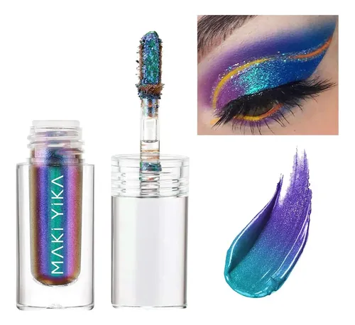 Sombras Líquidas Multichrome Con Glitter Maki Yika