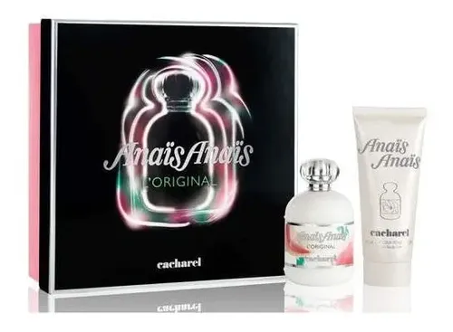 Set Perfume Cacharel Anaïs Anaïs Floral para Mujer con Loción Corporal