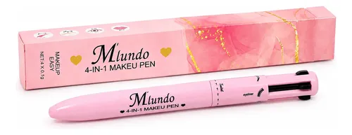 Lápiz De Maquillaje 4en1 Delineador Rubor Labial Iluminador