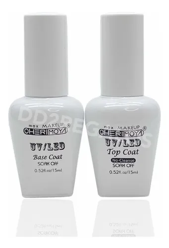 Base Coat Y Top Coat Cherimoya Esmalte Semipermanente Uñas
