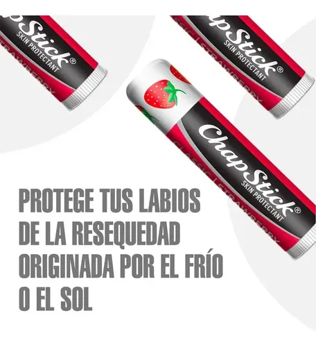 Chapstick Classic Bálsamo Labial Protector Frutilla 4 Gramos