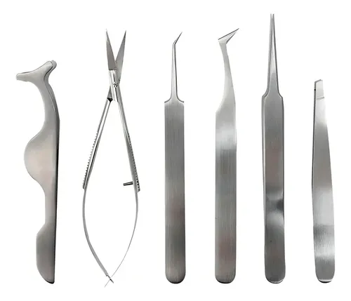 Eyelash Kit Herramientas Tratamientos Pestañas Pinzas Elk1