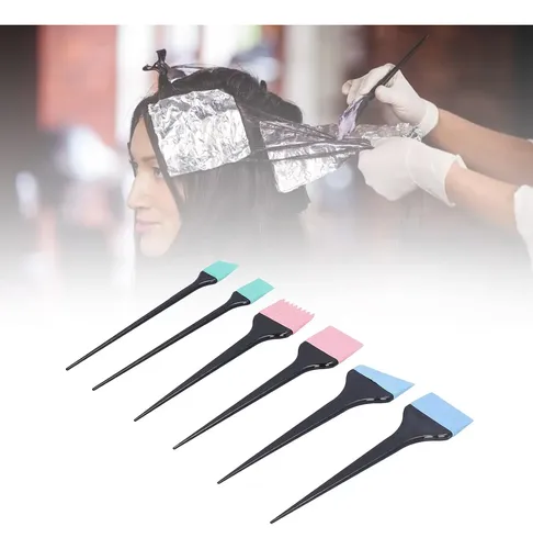 Juego De 6 Pinceles Aplicadores De Tinte Para Cabello