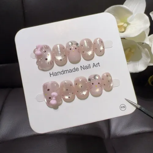 Calidad Superior Parche For Uñas Con Base De Brillo Rosa