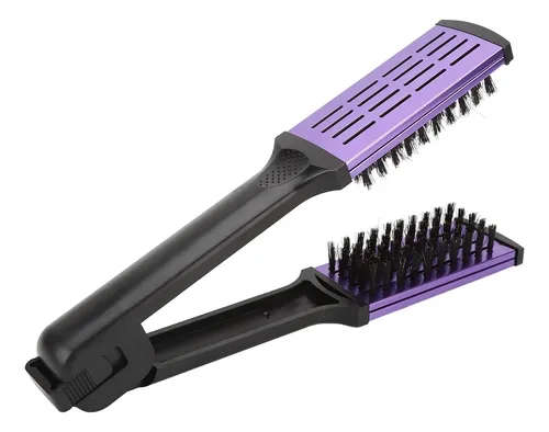 Cepillo Plano Con Pinza Para Alisar El Cabello, De Para
