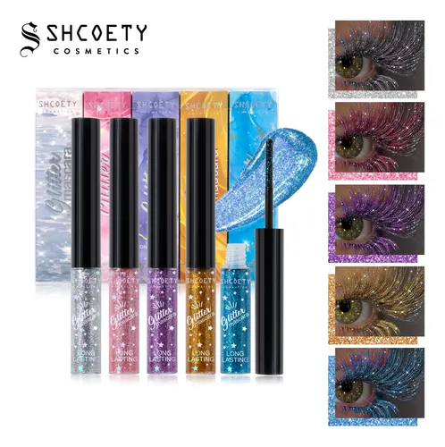 Set 5 Máscaras De Pestañas Agua Resistente Rizadas Shcoety