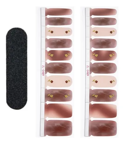 20x Envolturas Completas Para Uñas, Pegatinas Para Rojo