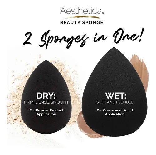 Aesthetica Beauty Sponge Vegana Pack X5