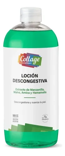 Locion Descongestiva Uso Facial Corporal Collage X 500cc Momento de aplicación Día/Noche Tipo de piel Normal