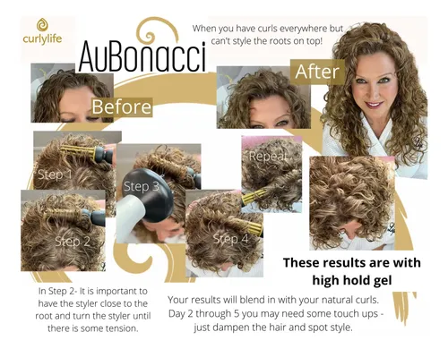 Estilizador Aubonacci Para Cabello Rizado: Levanta, Dirige Y