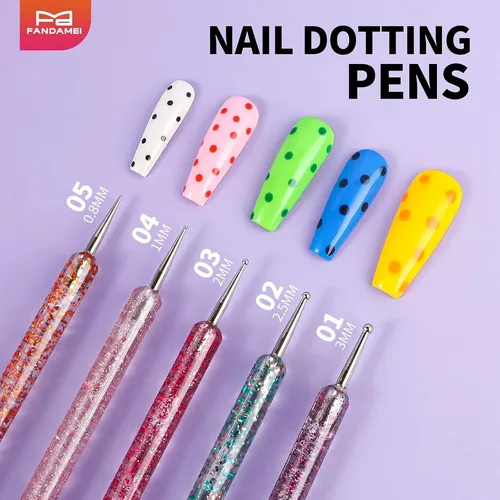 Kit Pinceles Y Herramientas Para Uñas Diseño Y Esmaltado
