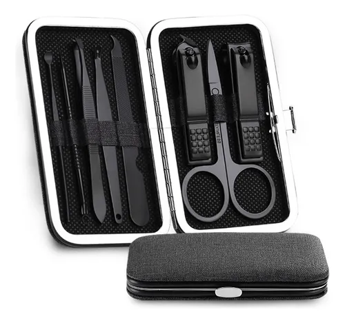 Kit De Pedicura Y Acero Inoxidable De 8 Piezas: Cortaúñas,