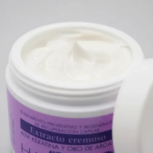 Baño De Crema Han Keratina Y Oro De Argan Anti Frizz 200g