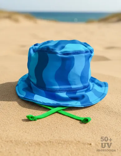 Gorro Infantil Tela Malla Bebe Niño Piluso Con Protección Uv Color Alligator Talle 3