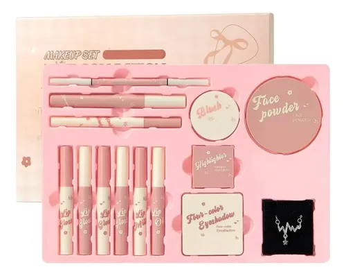 Kit De Maquillaje Completo De 14 Piezas For Mujeres Y .